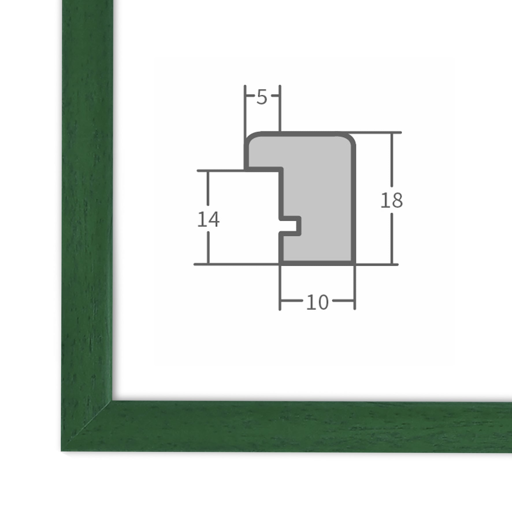 Bilderrahmen H200 Grün