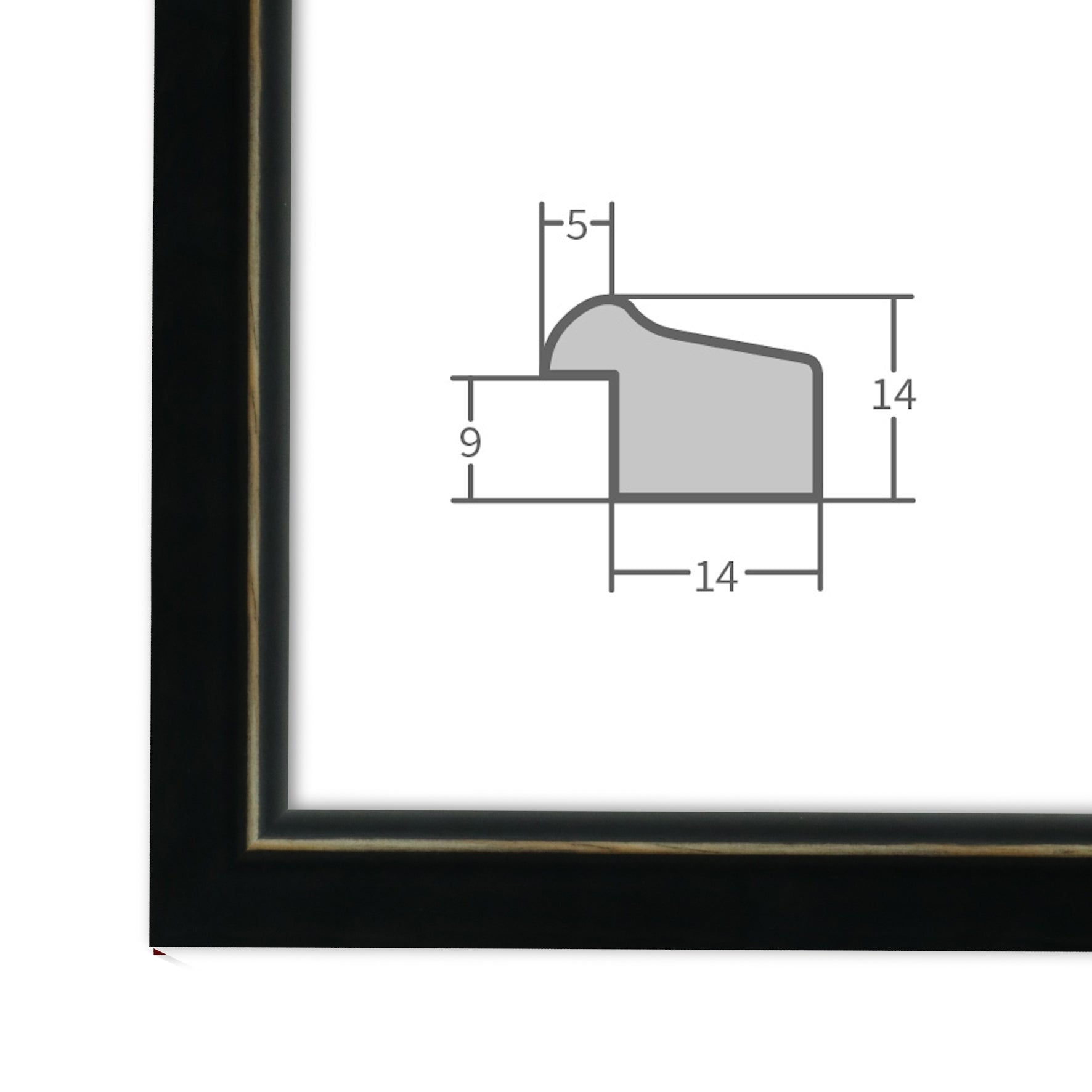 Bilderrahmen H340 Schwarz