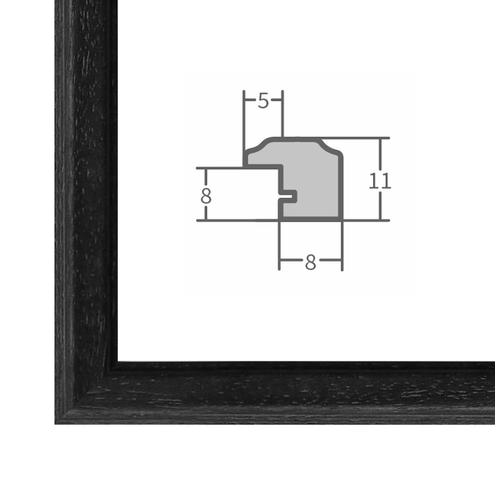 Bilderrahmen H011 Schwarz