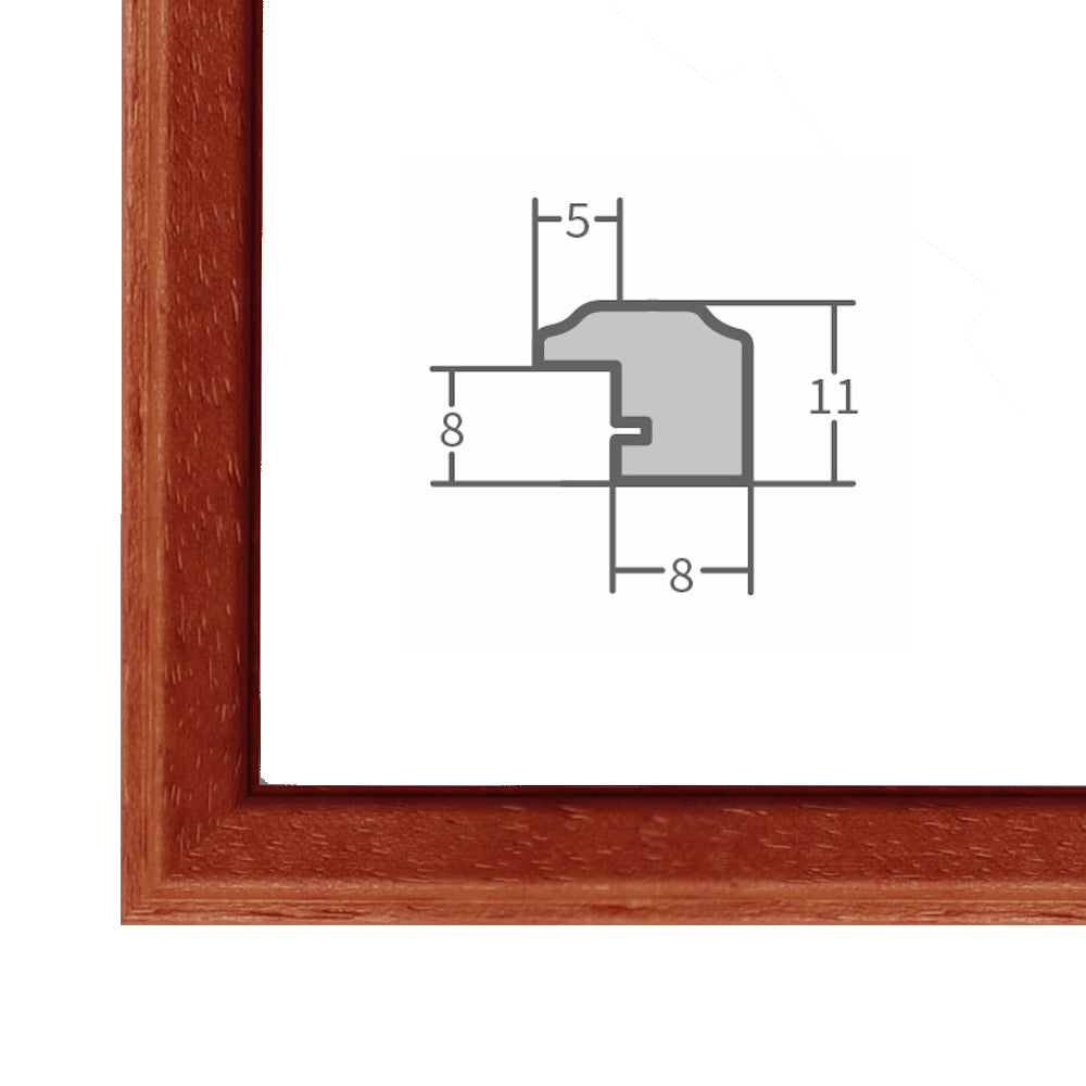 Bilderrahmen H011 Mahagoni