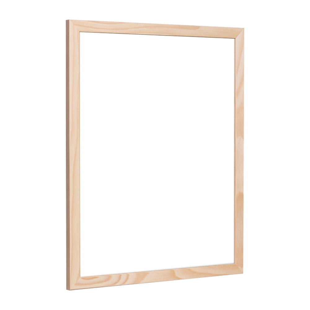 Seitenansicht eines Massivholz Rahmens in Fichte Natur