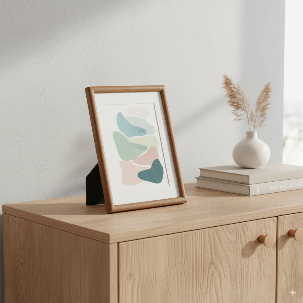 Eleganter Eiche-Holzrahmen mit Glas – moderner Bilderrahmen für stilvolles Design und kreative Wohnräume