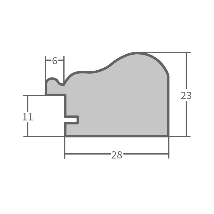 Bilderrahmen H390 Weiß