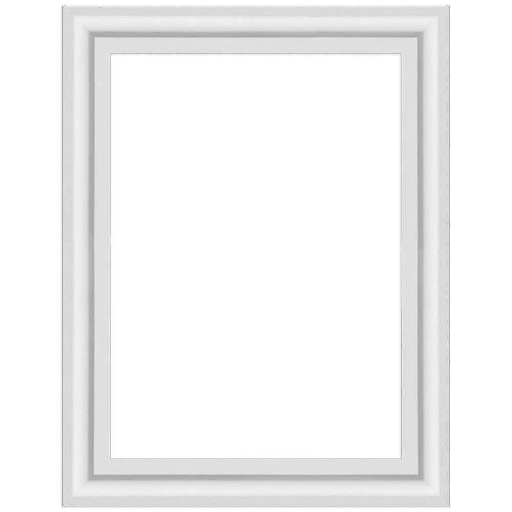 Schattenfugenrahmen HD01 Weiß gemasert