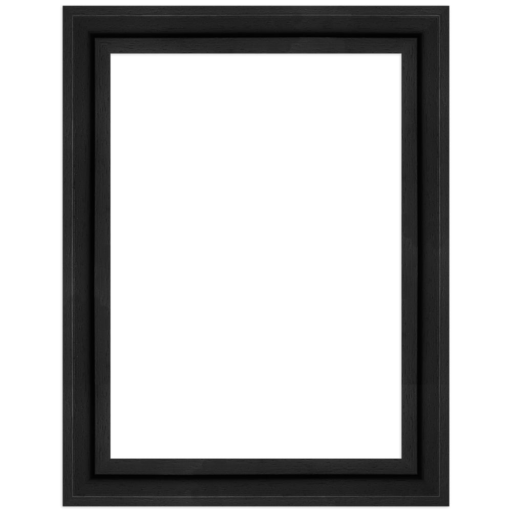 Schattenfugenrahmen HD01 Schwarz gemasert