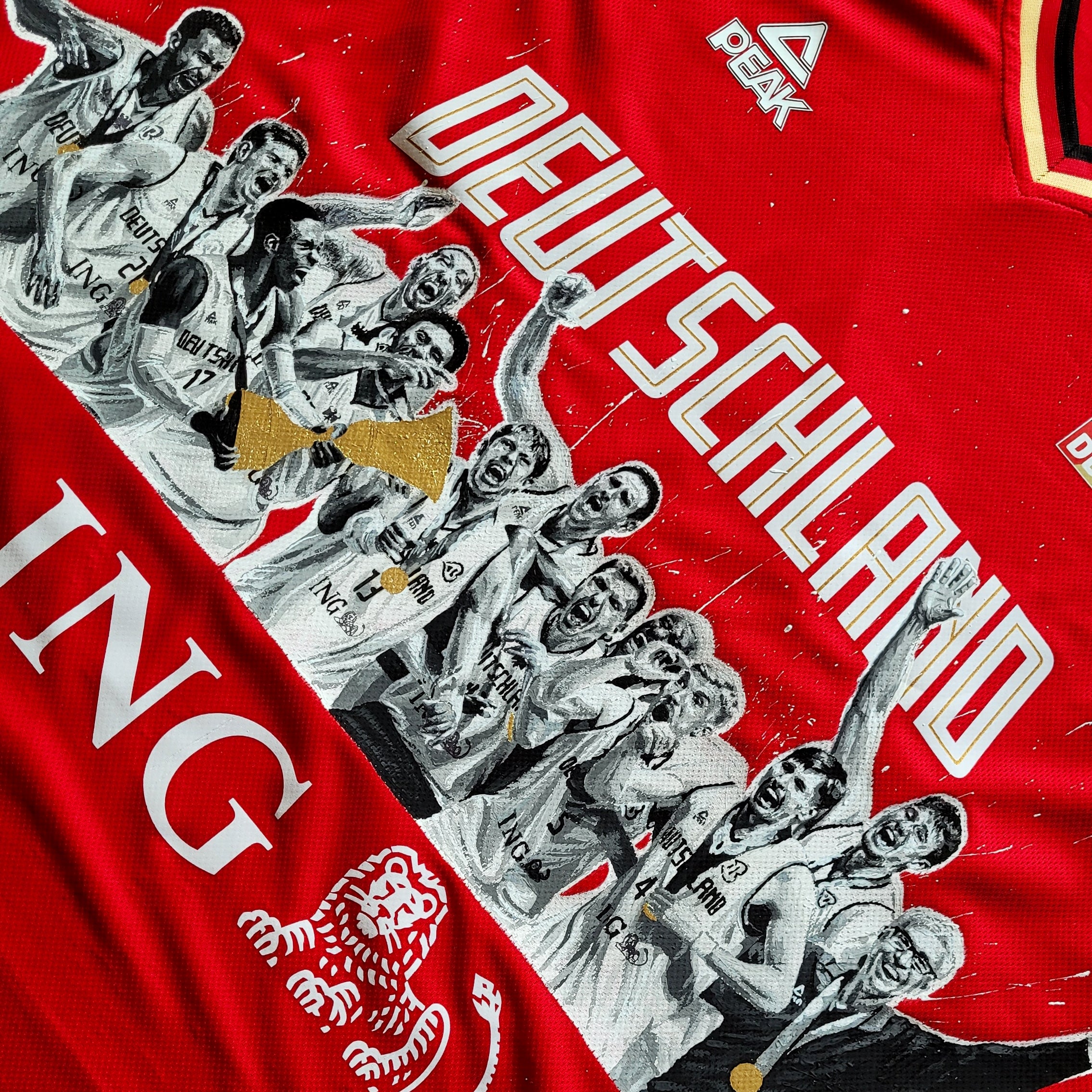 Handgemaltes Trikot des DBB Herren Teams "WORLD CHAMPION OF WHAT"