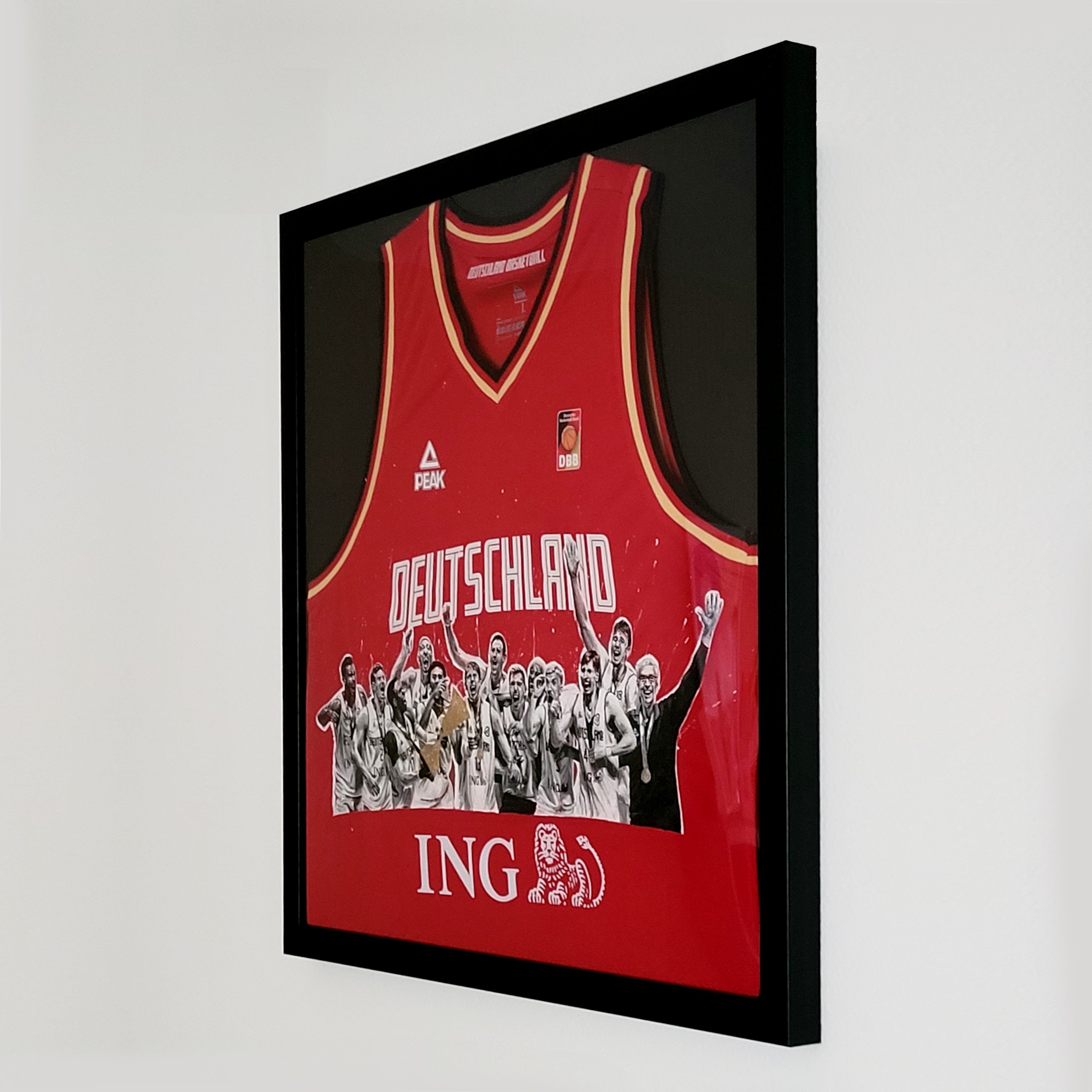 Handgemaltes Trikot des DBB Herren Teams "WORLD CHAMPION OF WHAT"