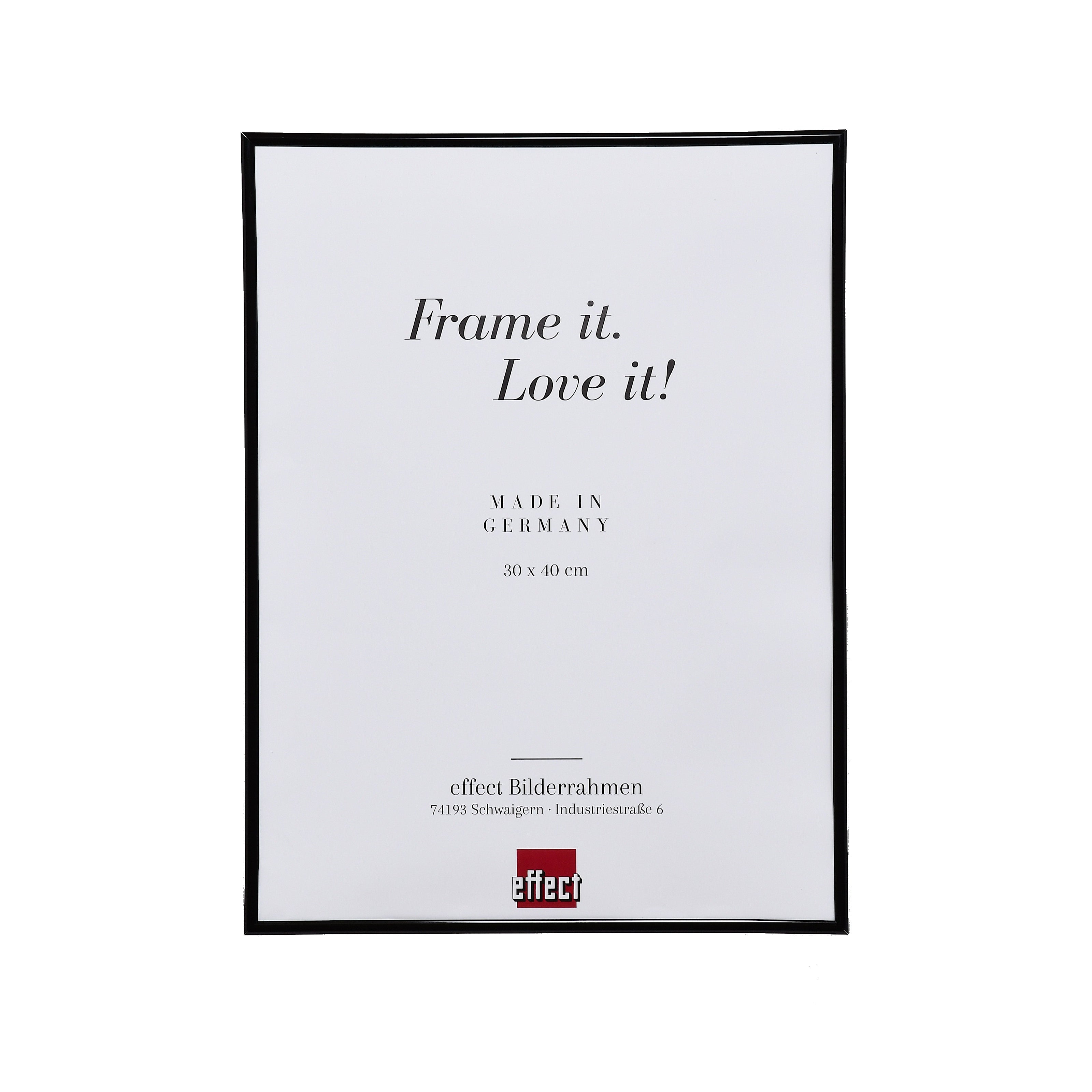 Kunststoffrahmen S3 Schwarz