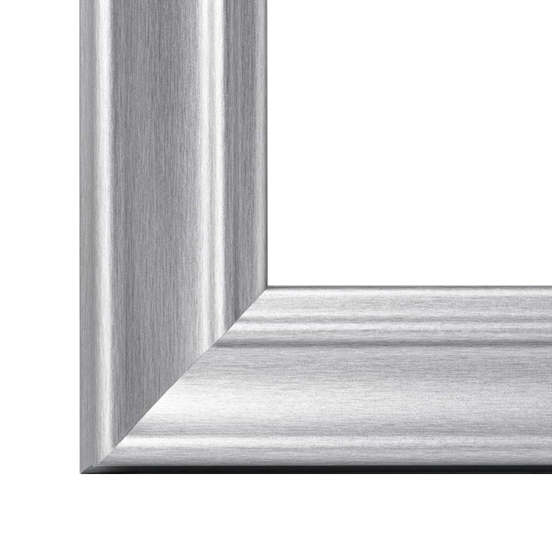 Gehrung eines Barock Bilderrahmens in Alu geschliffen mit hochwertiger Dekorfolie und einer hochwertigen Verarbeitung