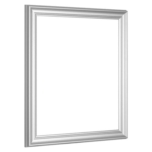 Schrägansicht des Barockrahmens in Alu geschliffen