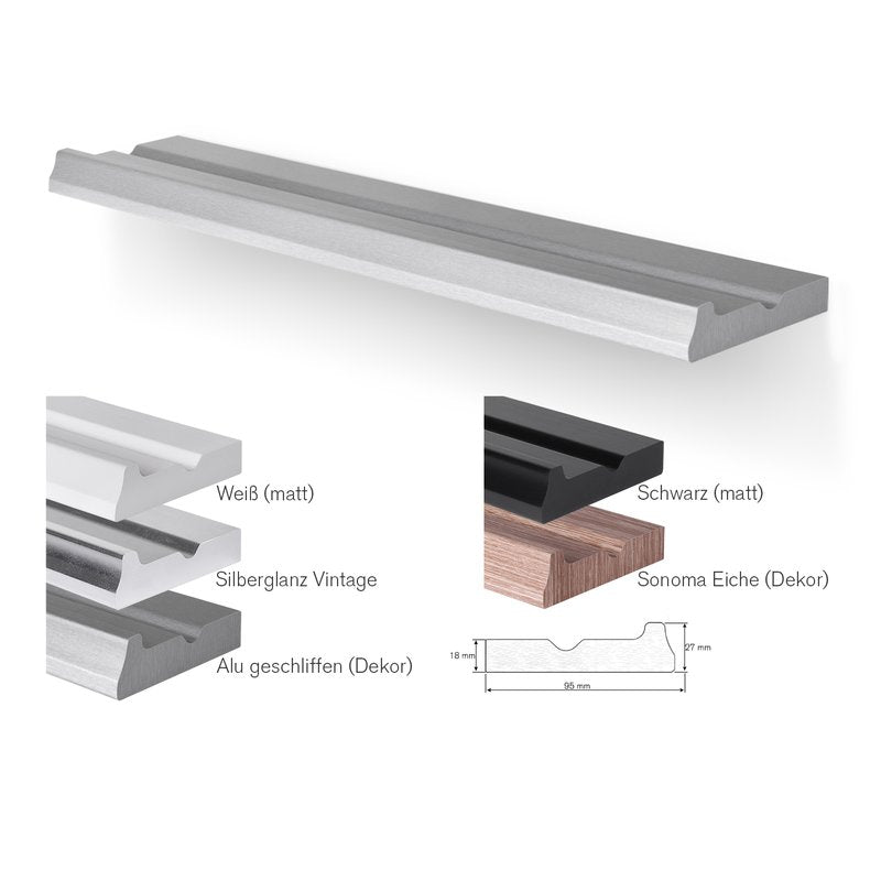 Bilderleiste Verona Alu geschliffen (Dekor)