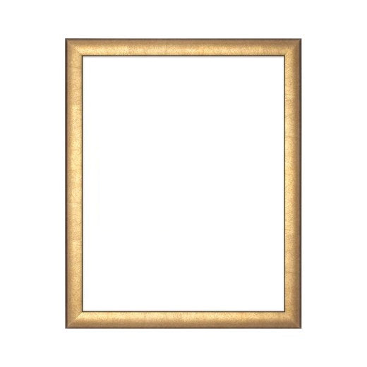 Bilderrahmen im Farbton Gold ohne Bild
