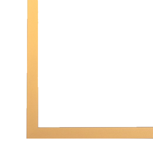 Goldener Aluminium-Bilderrahmen Milano – eleganter Rahmen für Kunstwerke und Fotos.