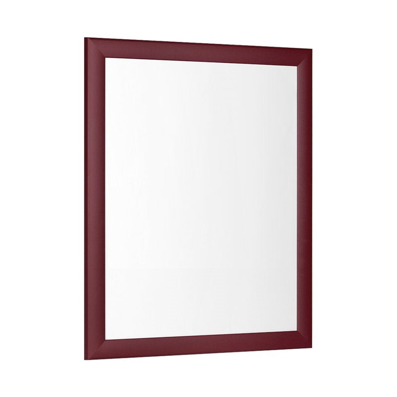 Schrägansicht eines stilvollen Bilderrahmens in Pastelltin Dunkelrot