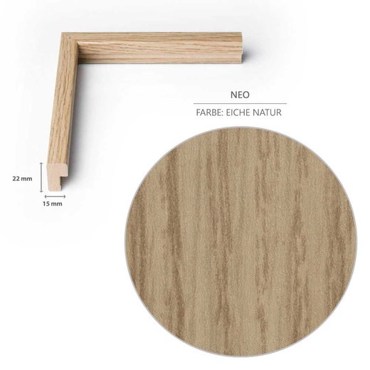 DIN-Rahmen NEO Eiche Natur