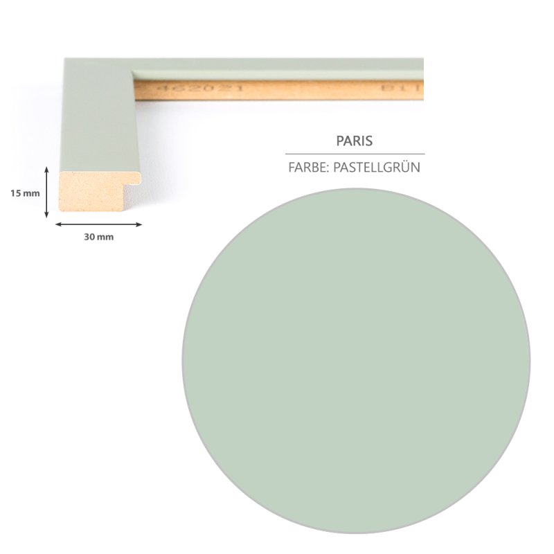 DIN-Rahmen Paris Pastellgrün