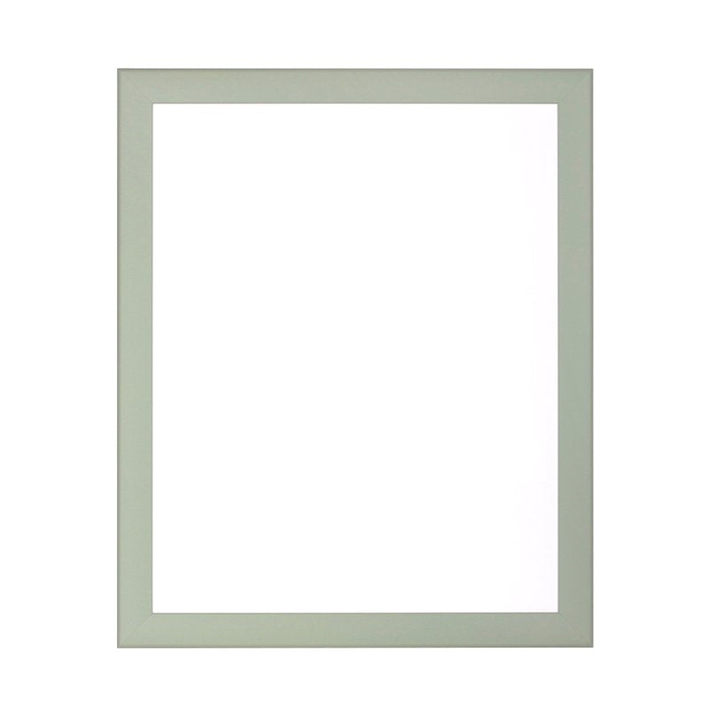 Frontansicht eines modernen Bilderrahmens in Pastell Farbton Pastellgrün