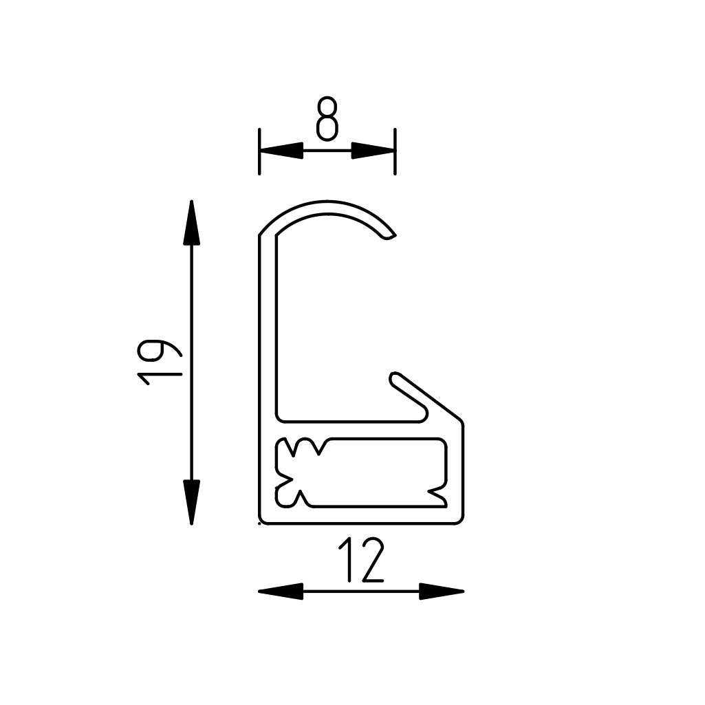 Kunststoffrahmen S3 Silber