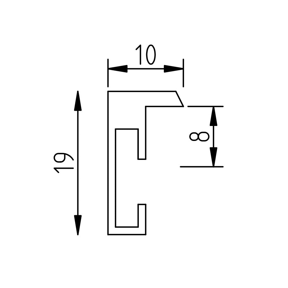 Aluminiumrahmen S2 Schwarz