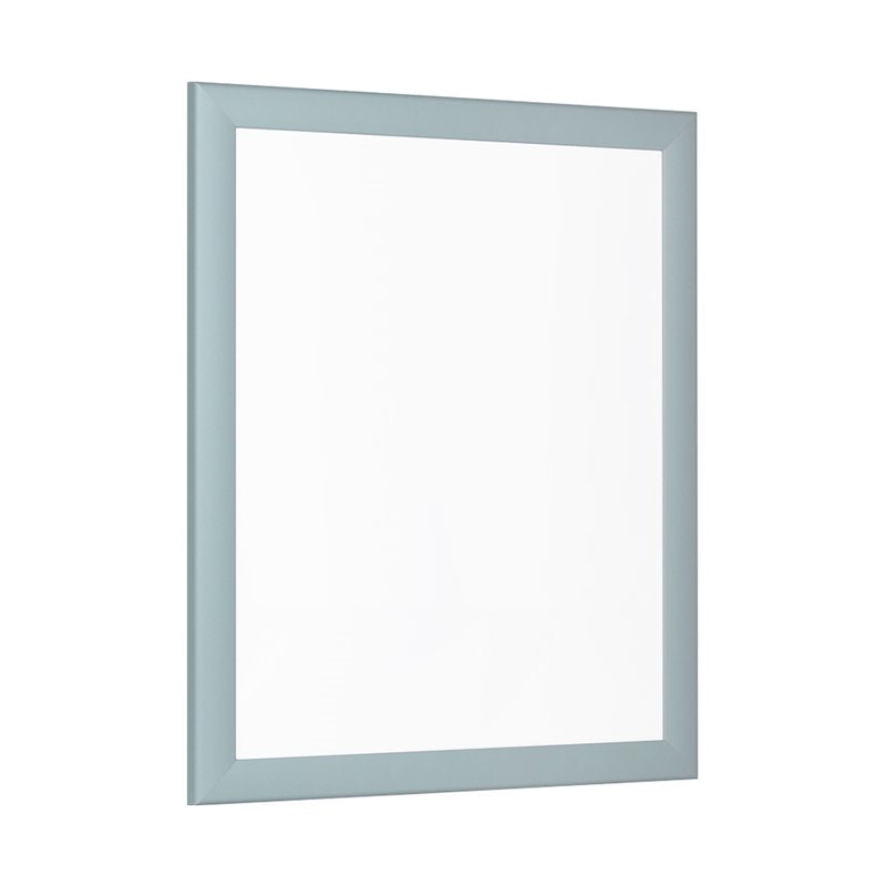 Schrägansicht eines stilvollen Bilderrahmens in Pastelltin Pastelltürkis