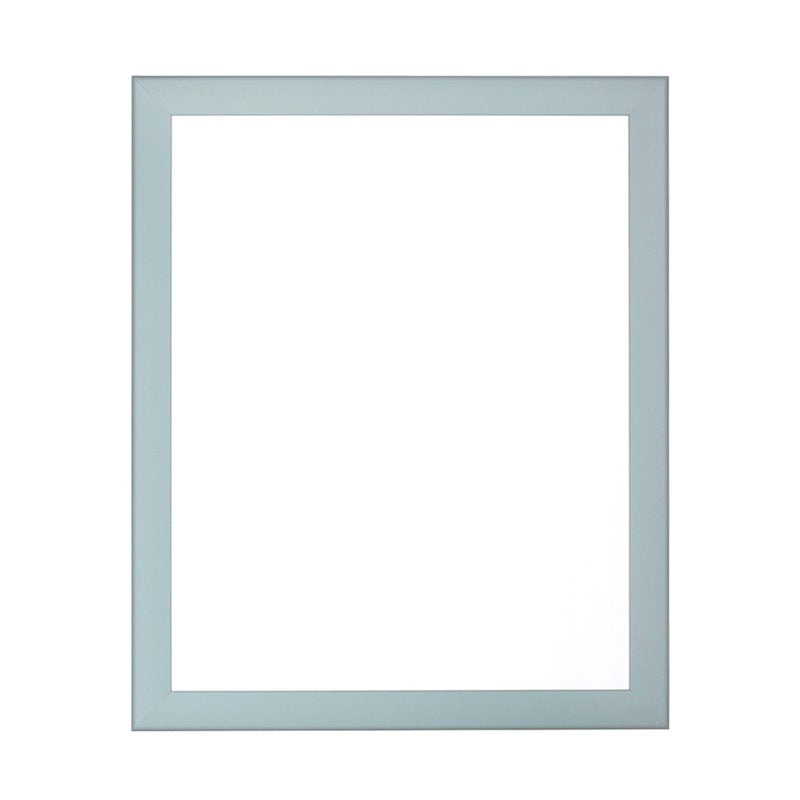 Frontansicht eines modernen Bilderrahmens in Pastell Farbton Pastelltürkis