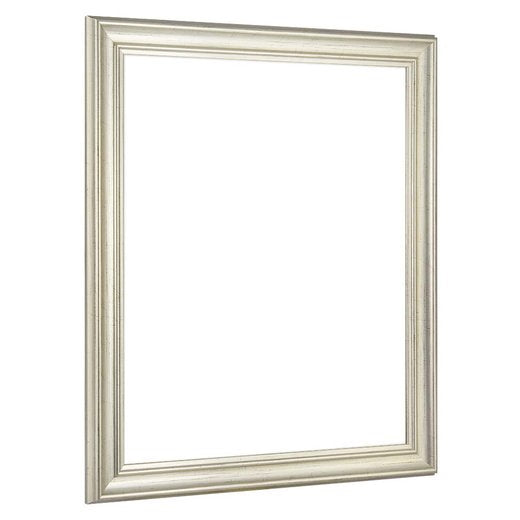 Schrägansicht des Barockrahmens in Silber