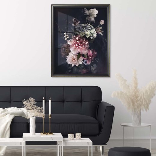 DIN-Rahmen Kalypso Schwarz Goldglanz Antik