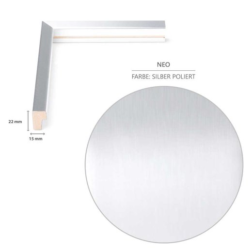 Bilderrahmen Neo Silber poliert