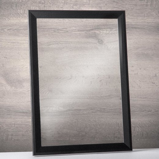 Doppelglasrahmen Prio Schwarz (matt)