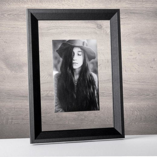 Doppelglasrahmen Prio Schwarz (matt)