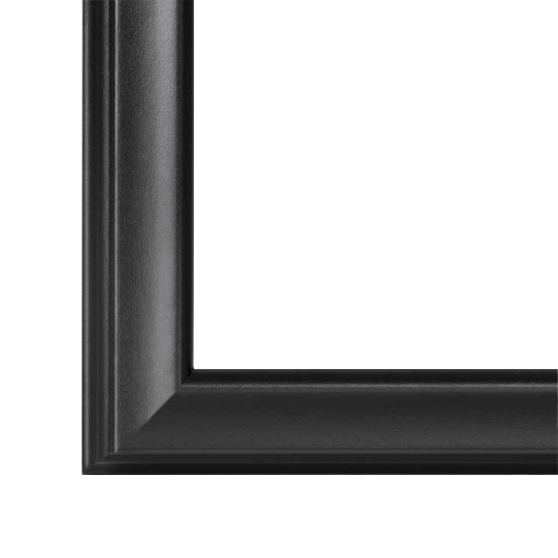 DIN-Rahmen Kalypso Schwarz (matt)