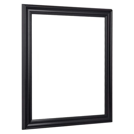 Schrägansicht des Barockrahmens in Schwarz matt