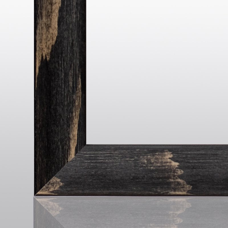 Doppelglasrahmen CLARA Fichte Schwarz gebürstet