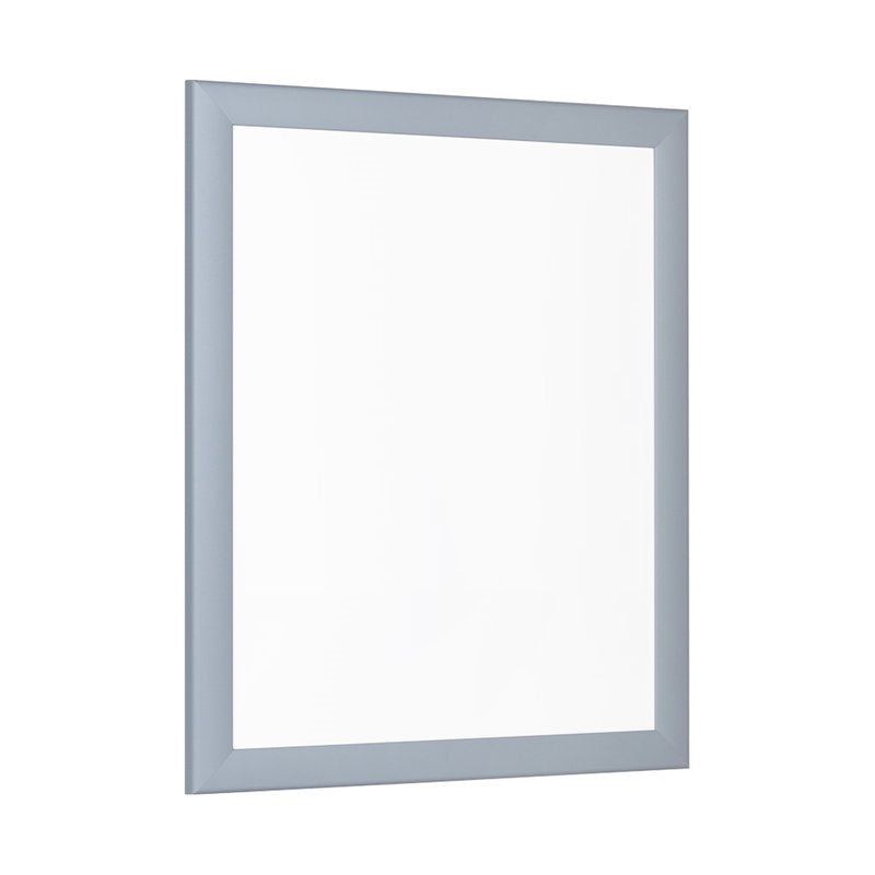 Schrägansicht eines stilvollen Bilderrahmens in Pastelltin Wellenblau