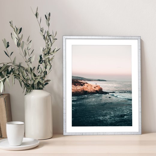 DIN-Rahmen NEO Weiß Grau Antik