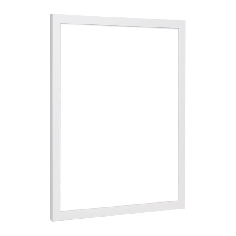 Seitenansicht eines Massivholz Rahmens in Fichte weiß matt