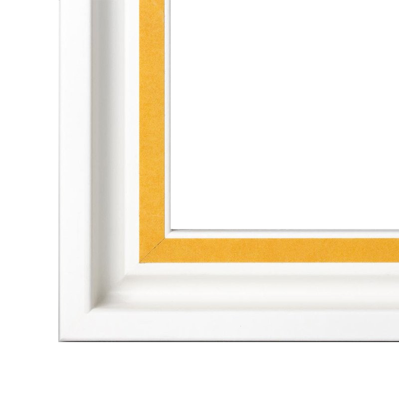 Schattenfugenrahmen Gladi 5 Weiß (matt)