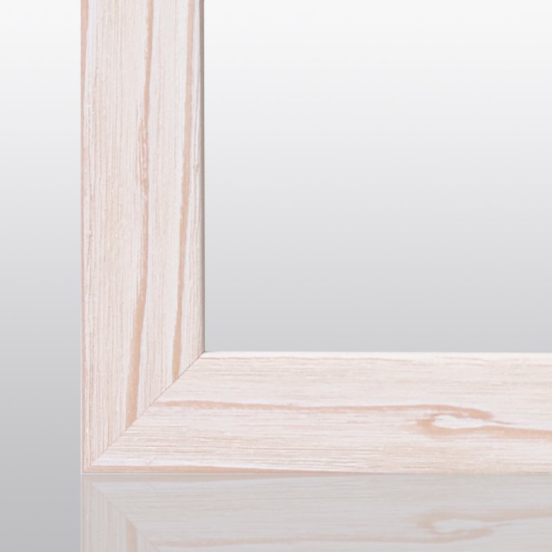 Doppelglasrahmen CLARA Fichte Weiß gebürstet