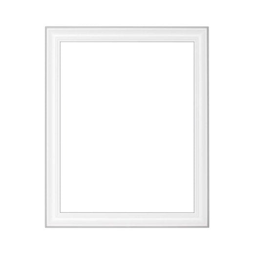 Barockbilderrahmen in Weiß matt