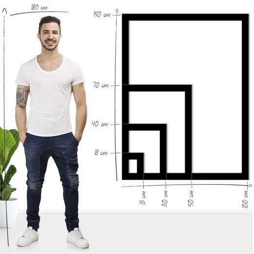 Bilderrahmen Karo Silber Glanz