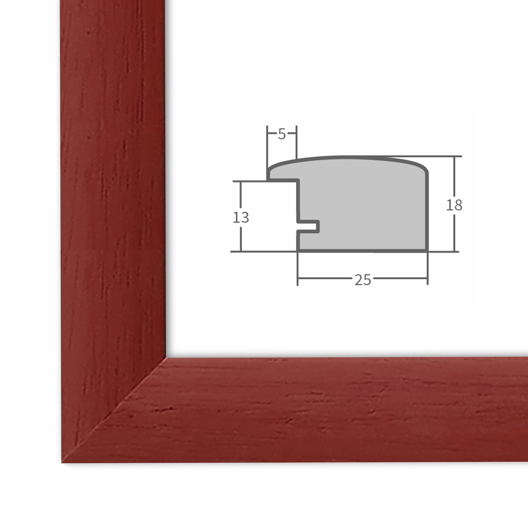 Bilderrahmen H220 Rot