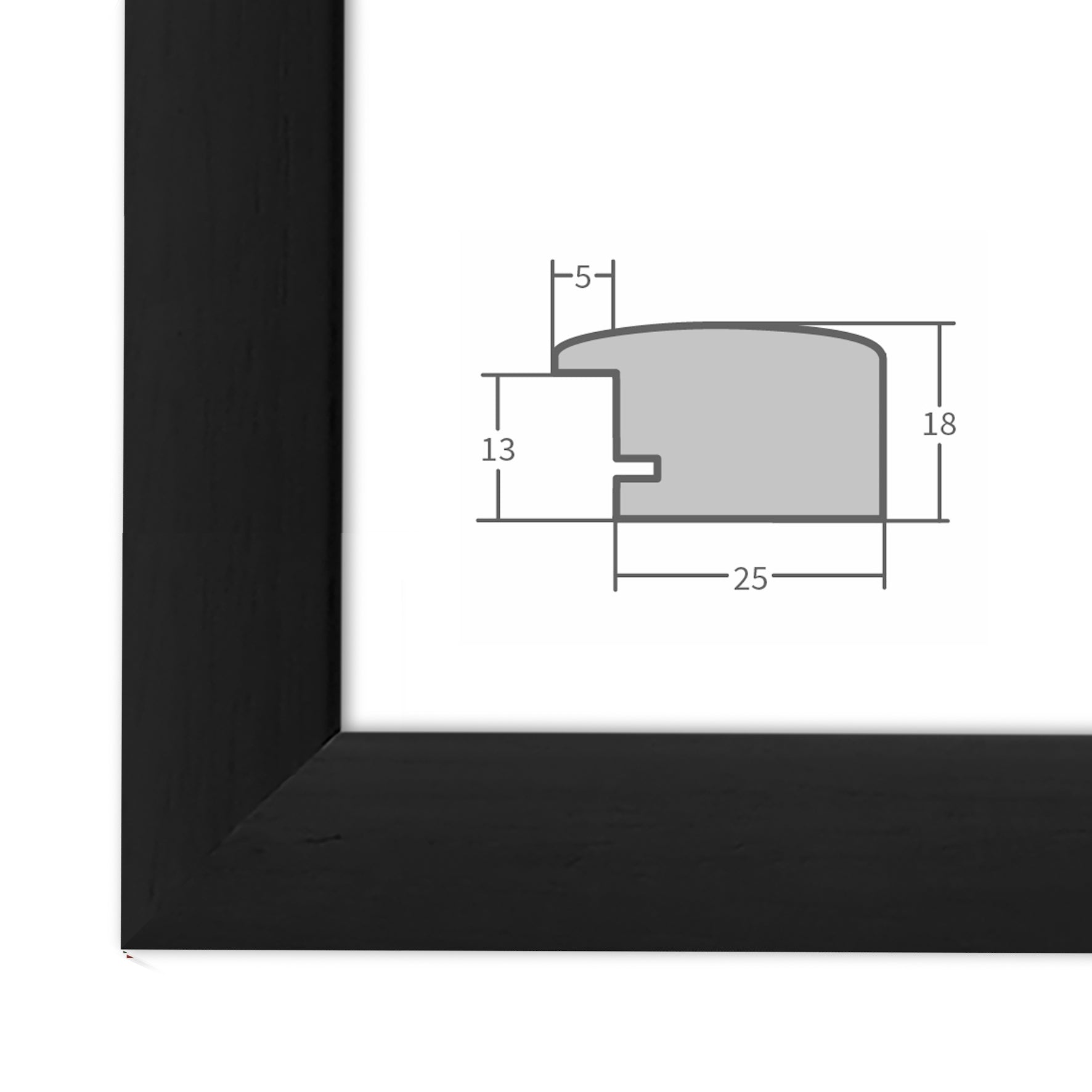 Bilderrahmen H220 Schwarz