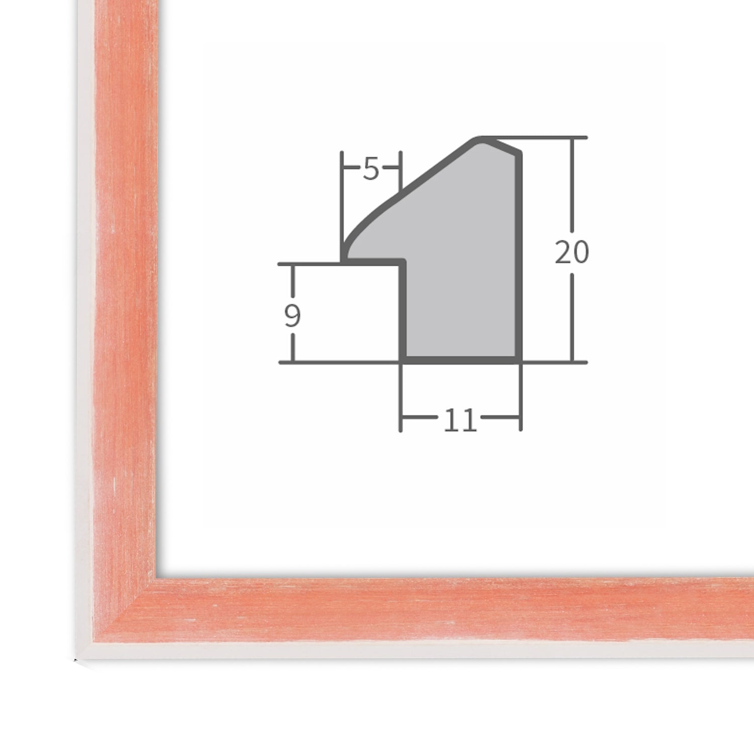 Bilderrahmen H080 Apricot
