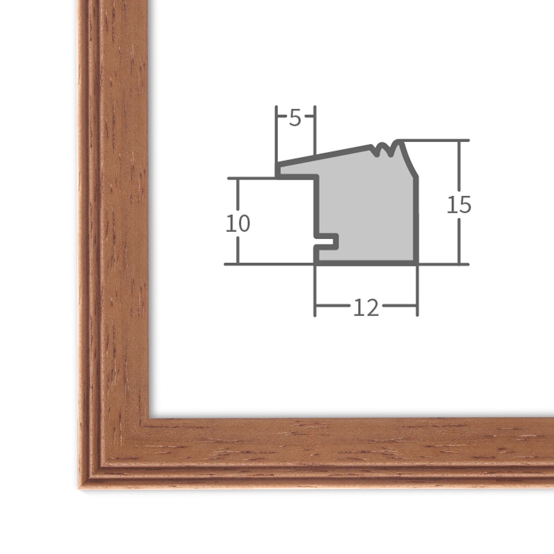 Bilderrahmen H320 Kirschbaum