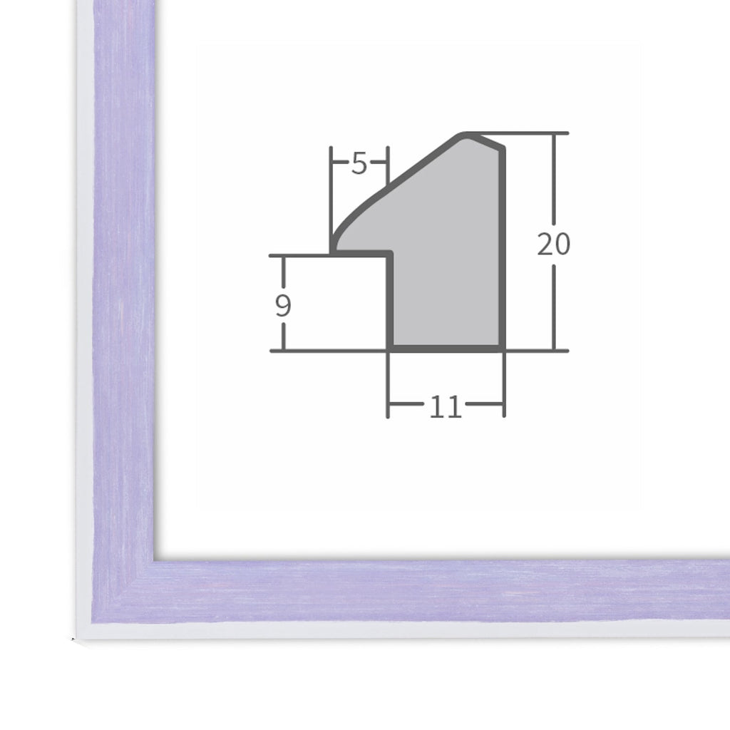 Bilderrahmen H080 Violett