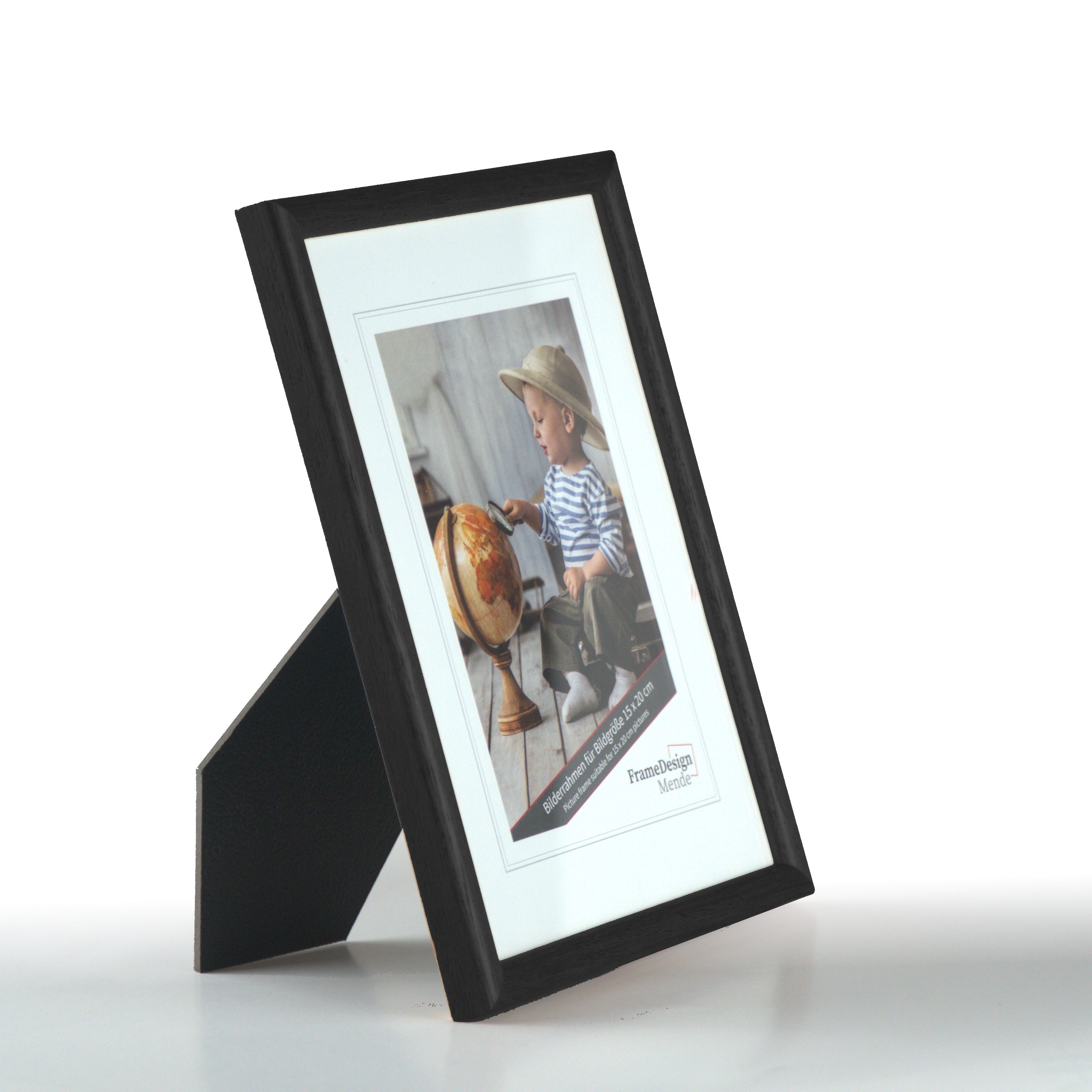 Schwarzer Holzrahmen mit Glas – eleganter Design Bilderrahmen für kreative, stilbewusste Wohnräume