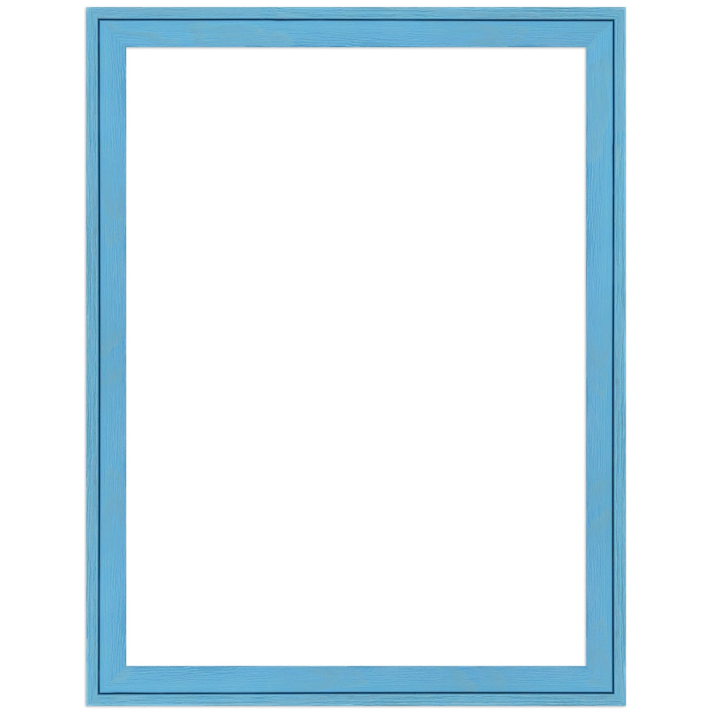 Bilderrahmen H120 Hellblau gemasert