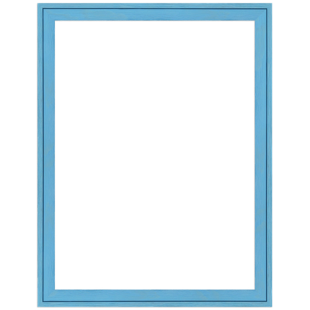 Bilderrahmen H120 Hellblau gemasert