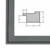 Bilderrahmen H120 Grau