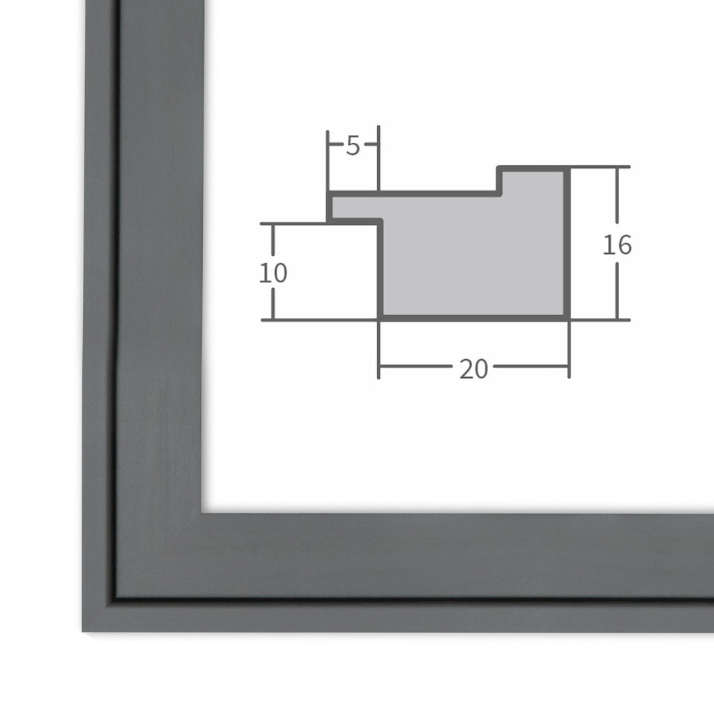 Bilderrahmen H120 Grau